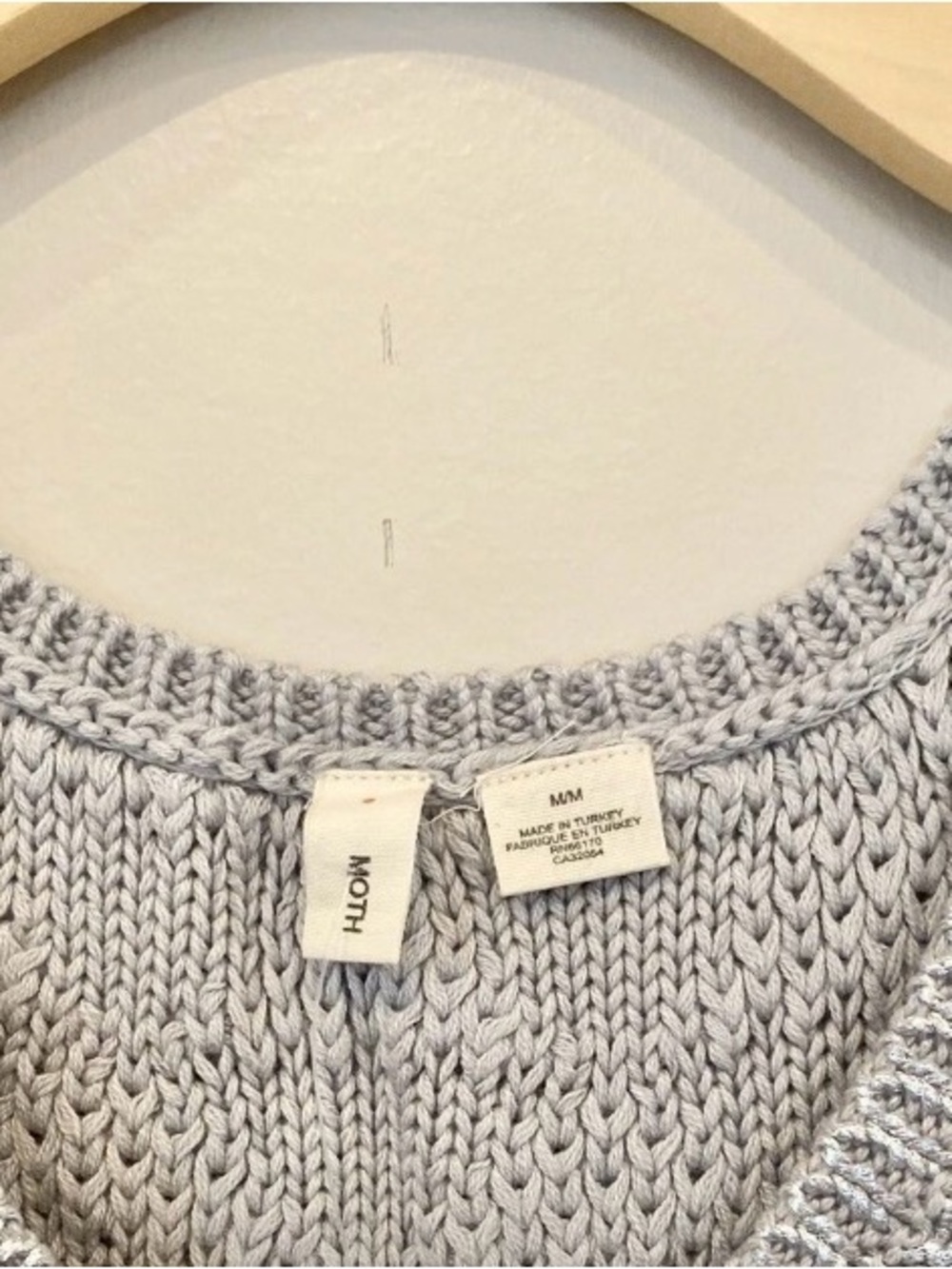 MOTH by Anthropologie Sana Foil Knit Sweater Tank Gold Medium Crochet EUC - Picture 2 of 6